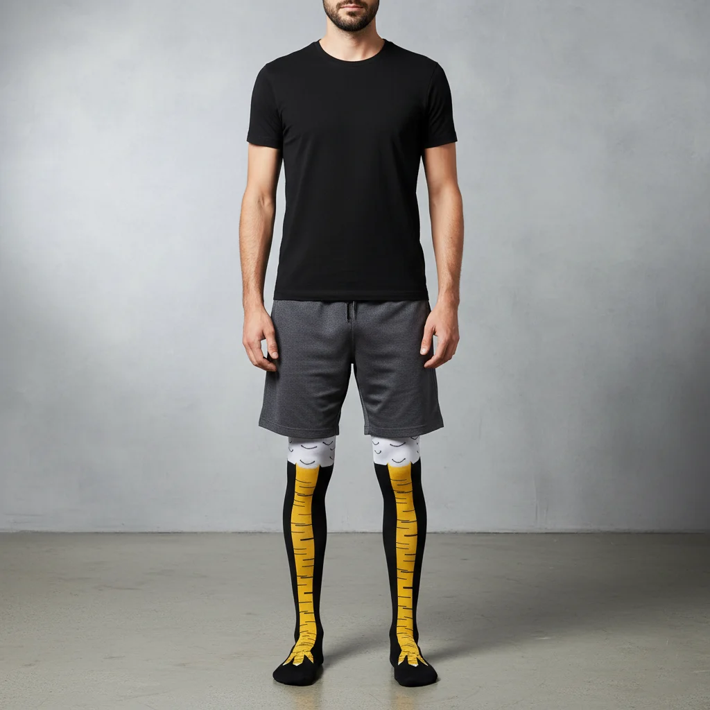 Chicken feet socks and chicken leg socks novelty design for adults